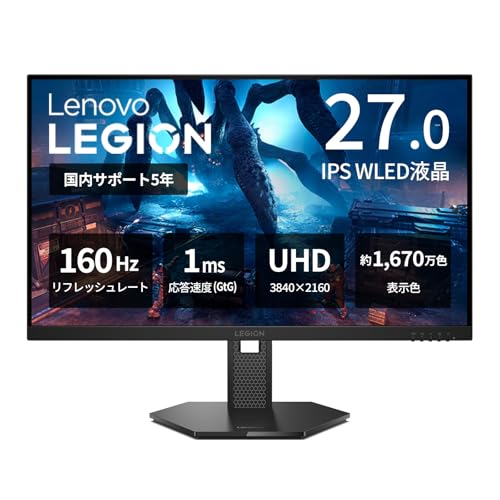 Amazon.co.jp: Lenovo ゲーミングモニター Legion 27U-15 27インチ